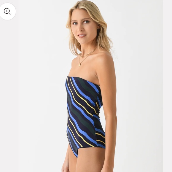 Anthropologie x Cala de La Cruz Alison One-Piece Strapless Swimsuit - Picture 12 of 13